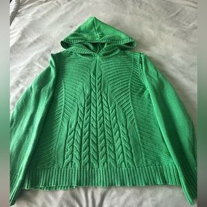 CAbi Green Cowl Neck Sweater